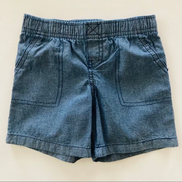 Baby Boy Dinosaur Henley Tee & Chambray Short Set - Picture 4 of 4